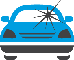 ruitschade sterretje en ruitvervanging icoon